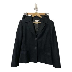 Worthington Petite Women’s Wool Blend Navy Blazer & Skirt Set